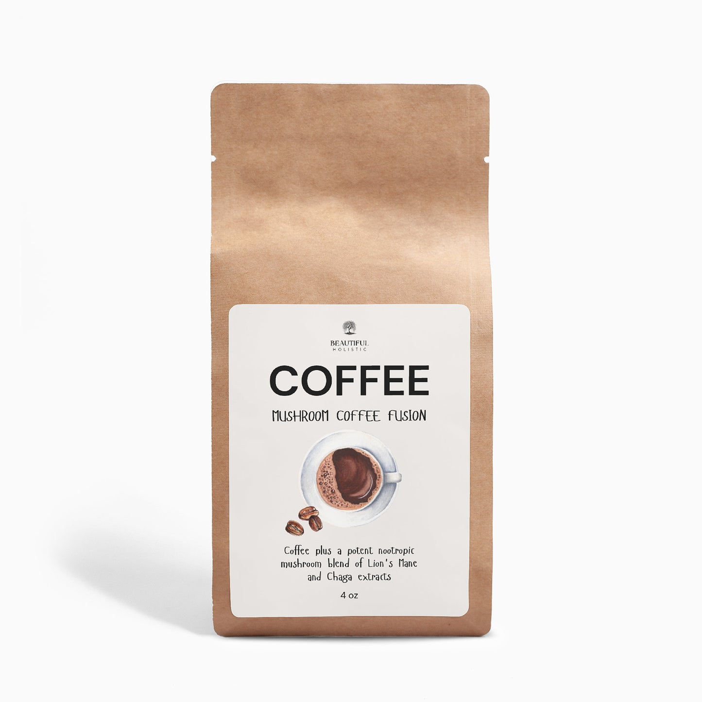 Mushroom Coffee Fusion - Lion’s Mane & Chaga 4oz