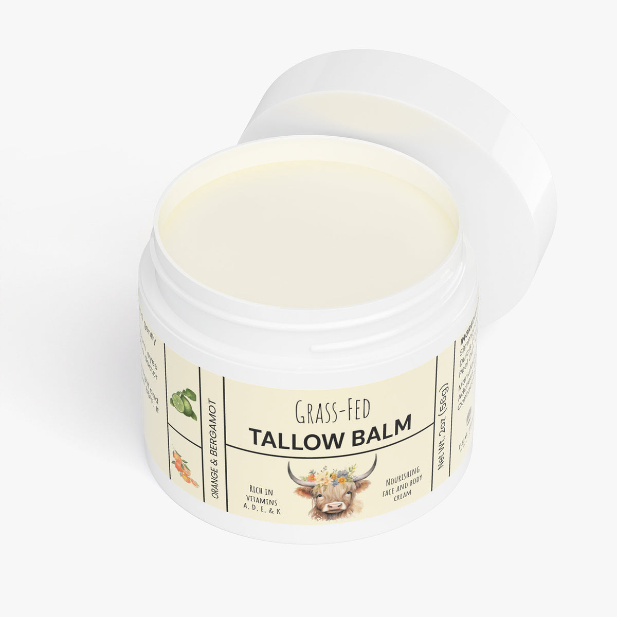 Tallow Cream Orange & Bergamot
