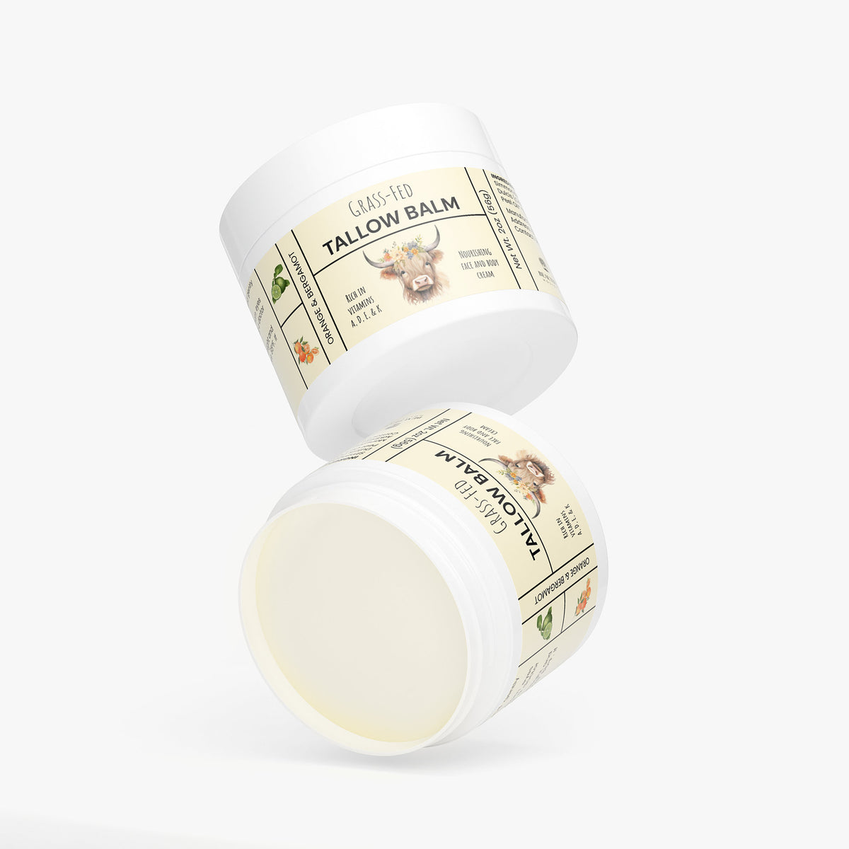 Tallow Cream Orange & Bergamot
