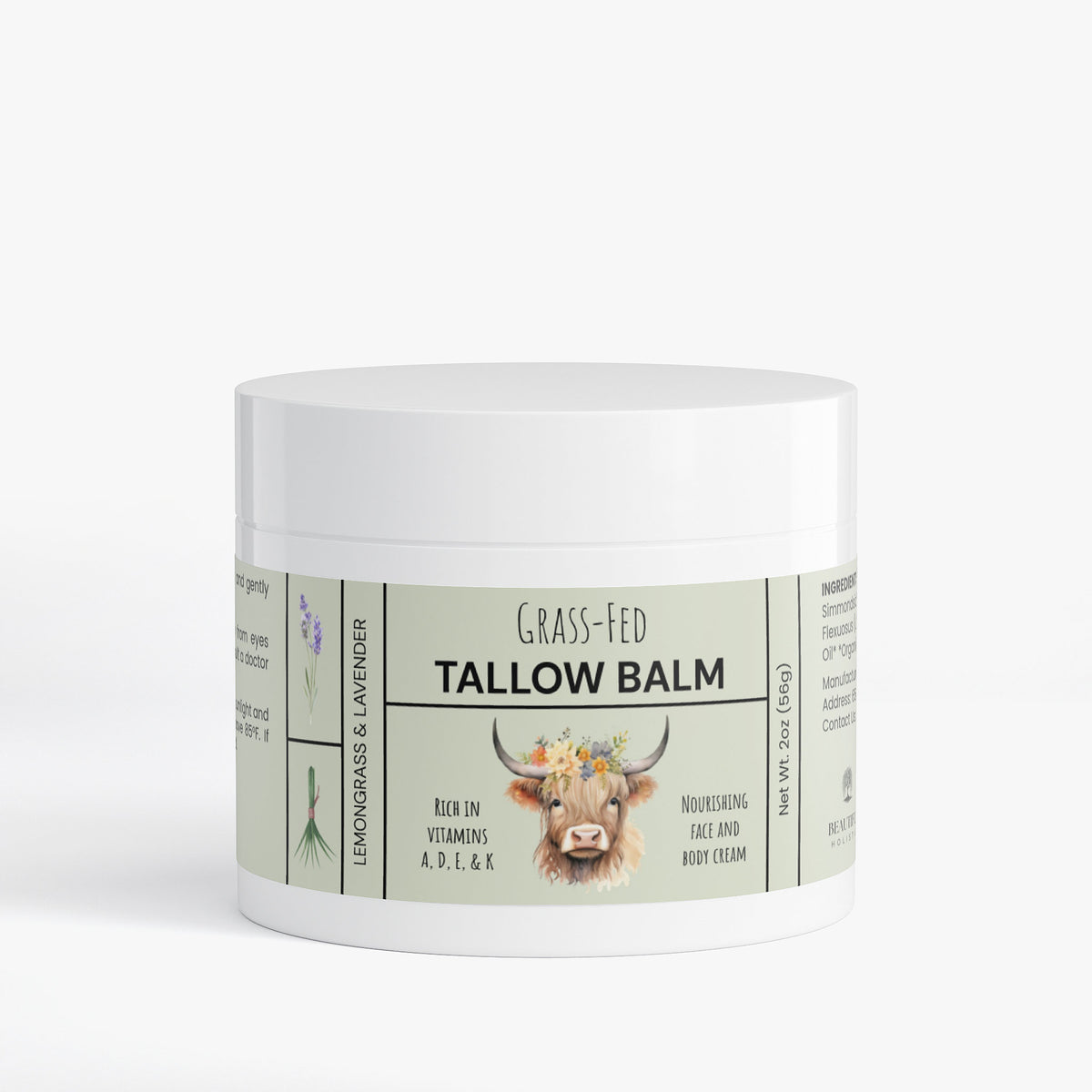 Tallow Cream Lemongrass & Lavender